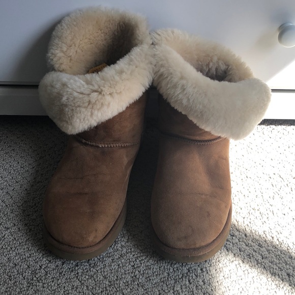 UGG Shoes - COPY- Bailey button uggs in chestnut